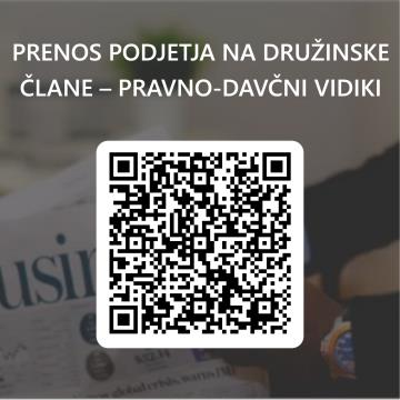 QRCode for PRENOS PODJETJA NA DRUŽINSKE ČLANE – PRAVNO-DAVČNI VIDIKI